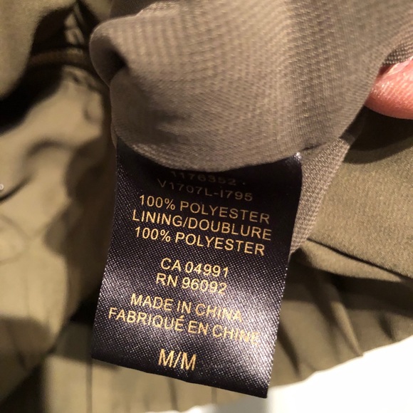 Dalia Zipper olive blazer Dressy Jacket Classy M - Picture 6 of 6